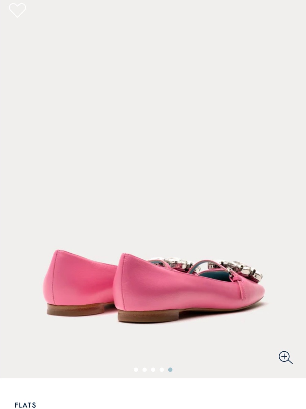 Frances Valentine Josephine Ballet Flat - Pink Jeweled size 8 NWT - Picture 3 of 6